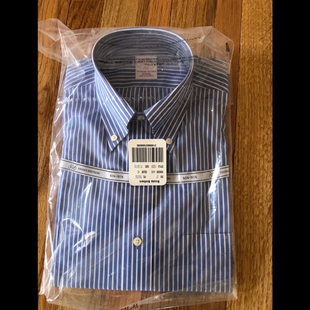 Brooks Brothers Long Sleeve Mens Dress Shirt